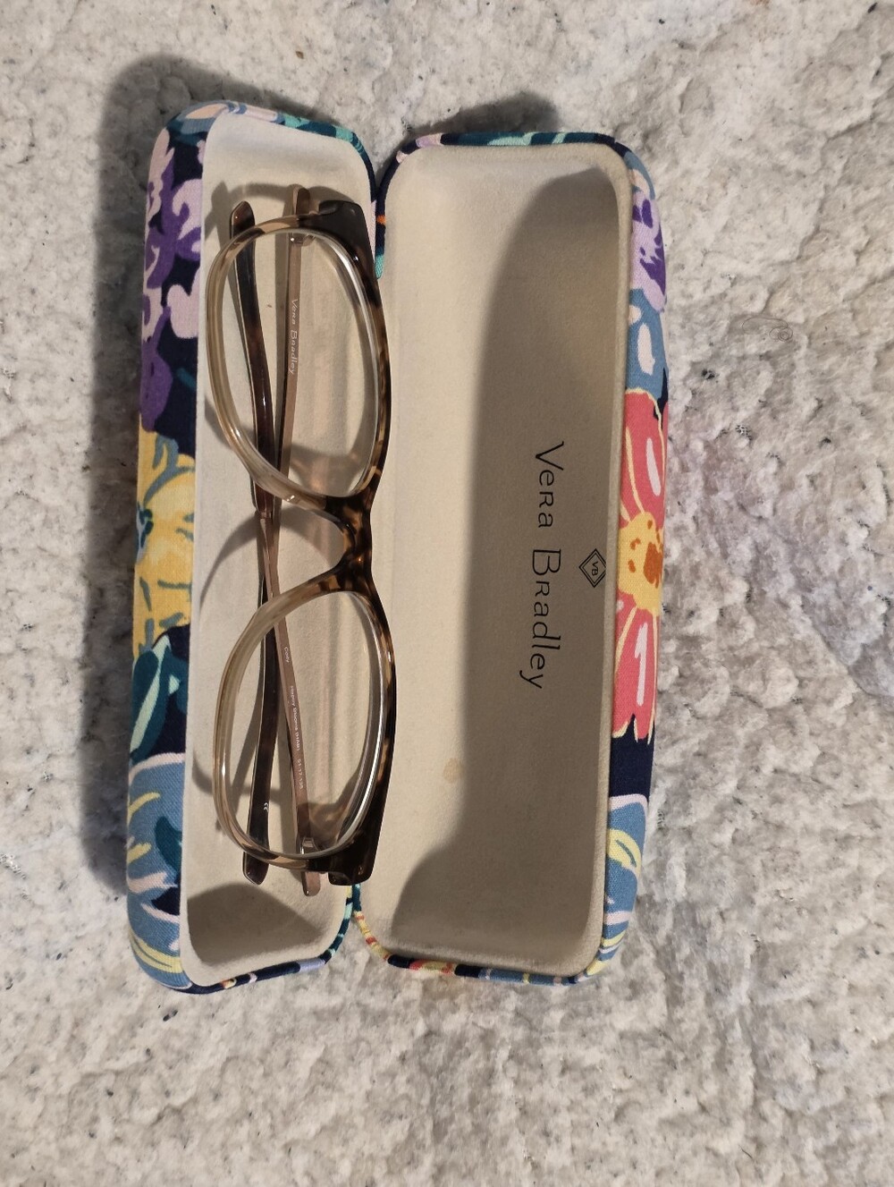 Vera Bradley Cody Eyeglasses Frames Happy Blooms Tortoise 51-17-135 w/ Hard Case